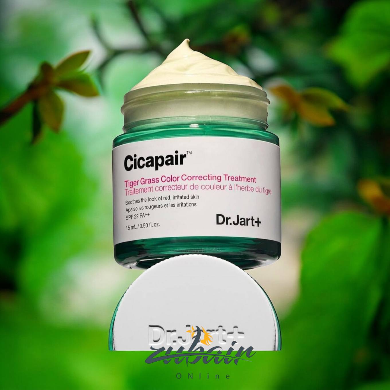 كريم مرمم للوردية Dr.Jart+ Cicapair Tiger Grass Color Correcting Treatment