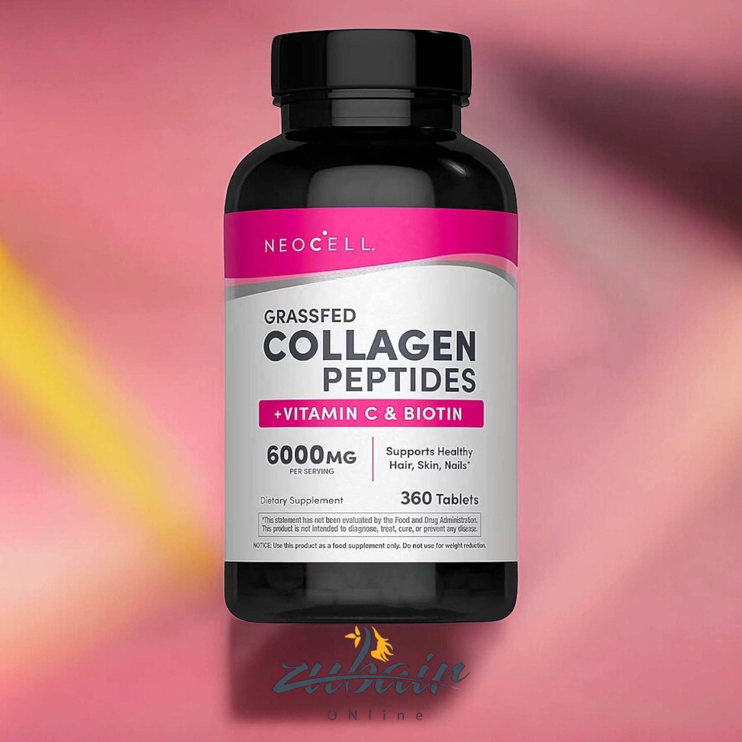 مكمل كولاجين NEOCELL 360 حبة Neocell Collagen Peptides + Vitamin C & Biotin –