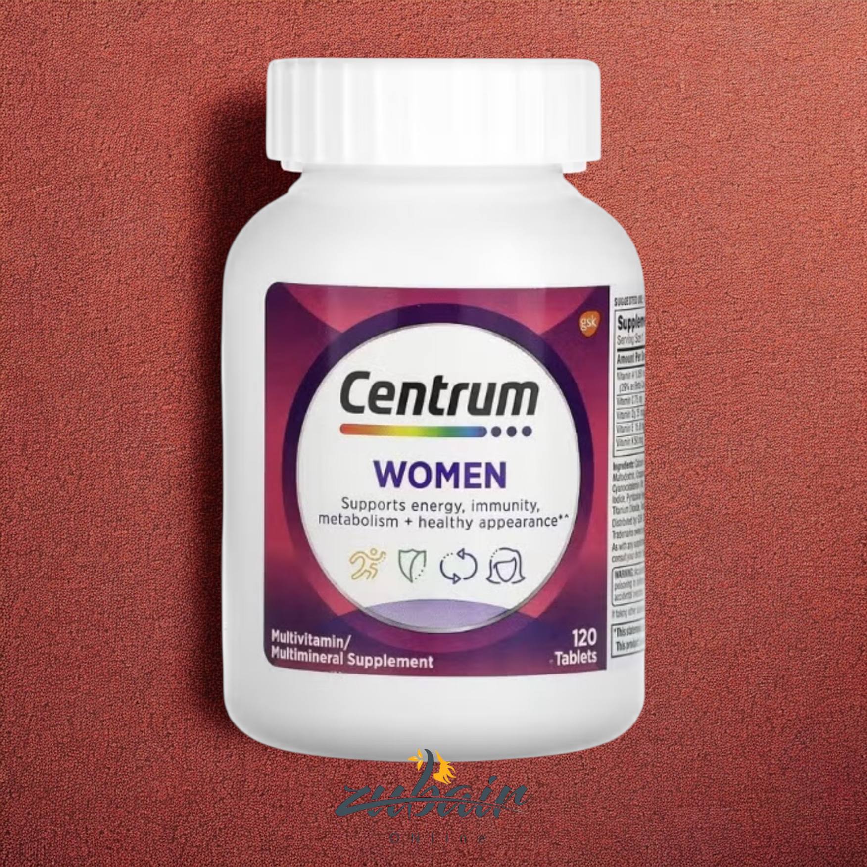 مكمل سنتروم للنساء 120 حبة – Centrum Women Multivitamin