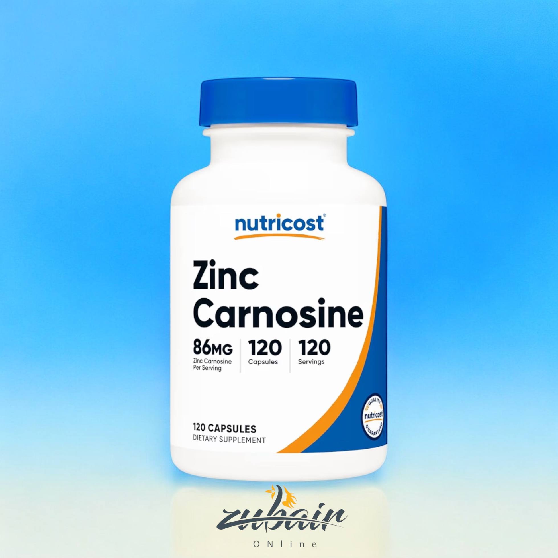 مكمل زنك كارنوسين Nutricost Zinc Carnosine 86mg