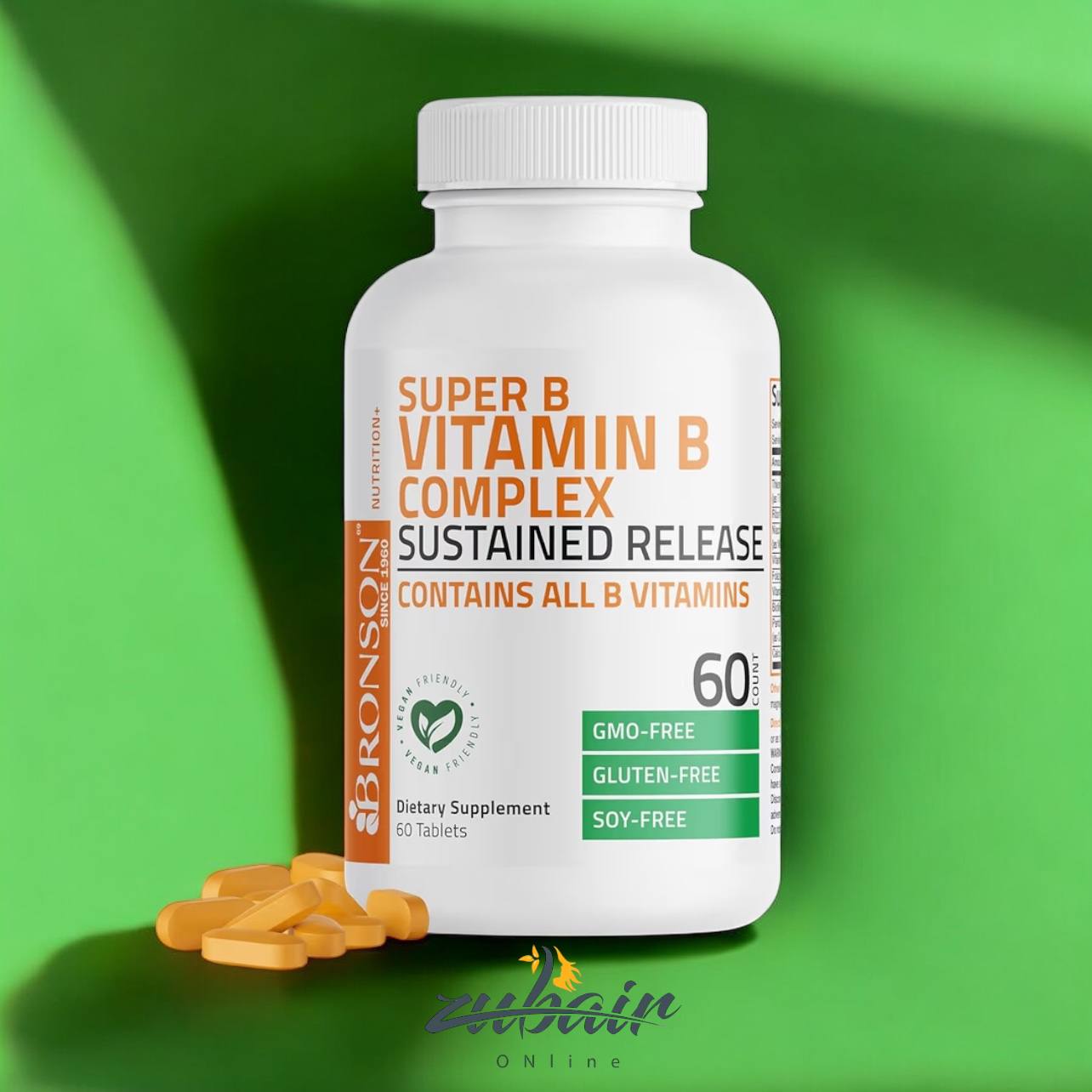 مكمل سوبر فيتامين بي كومبلكس – Bronson Super B Vitamin B Complex