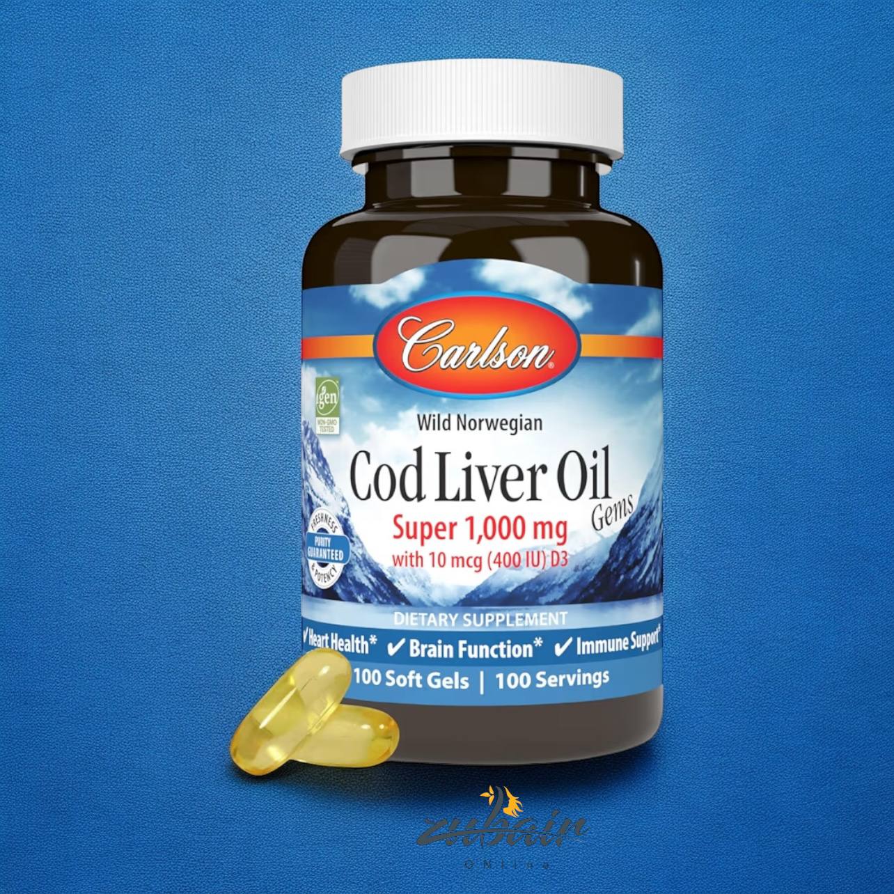زيت كبد الحوت – Carlson Cod Liver Oil
