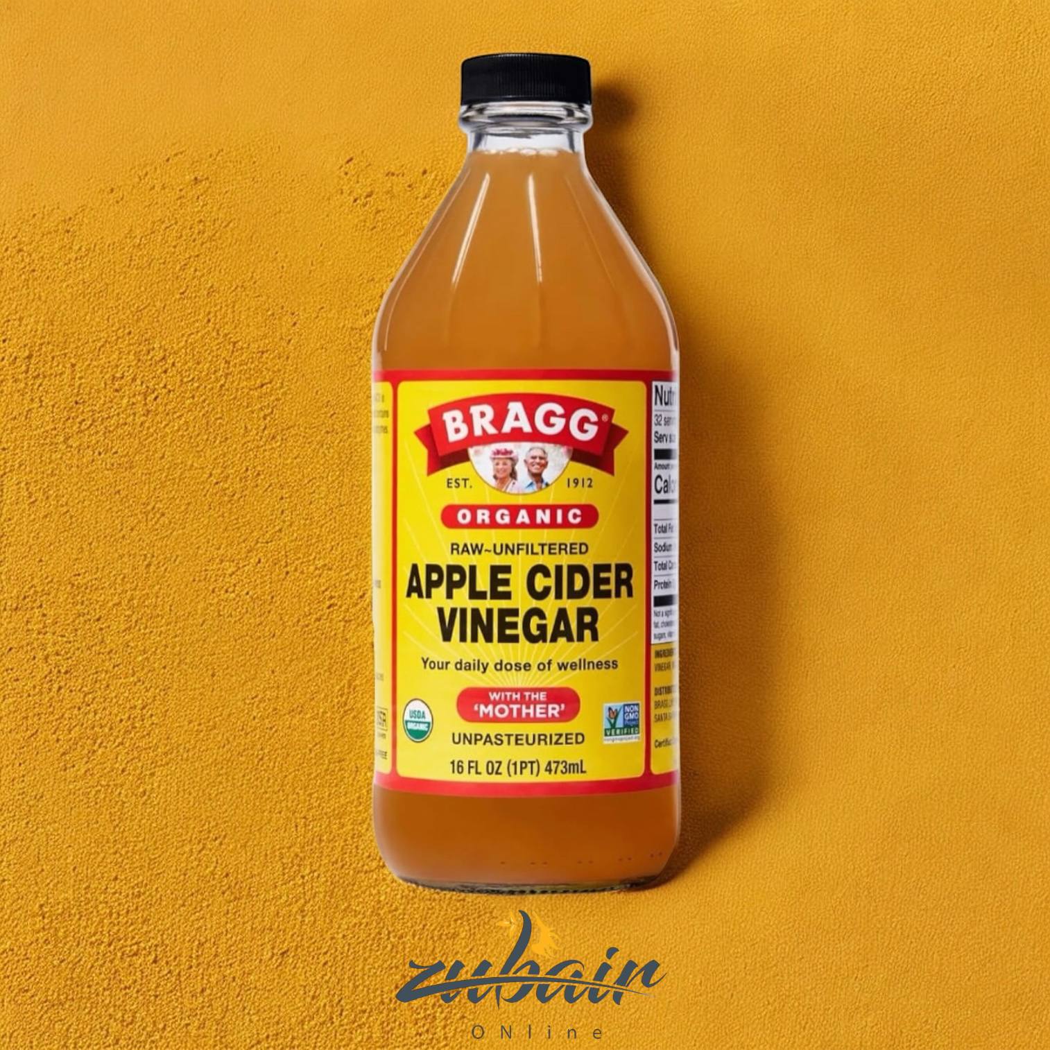 خل التفاح العضوي – Bragg Organic Apple Cider Vinegar