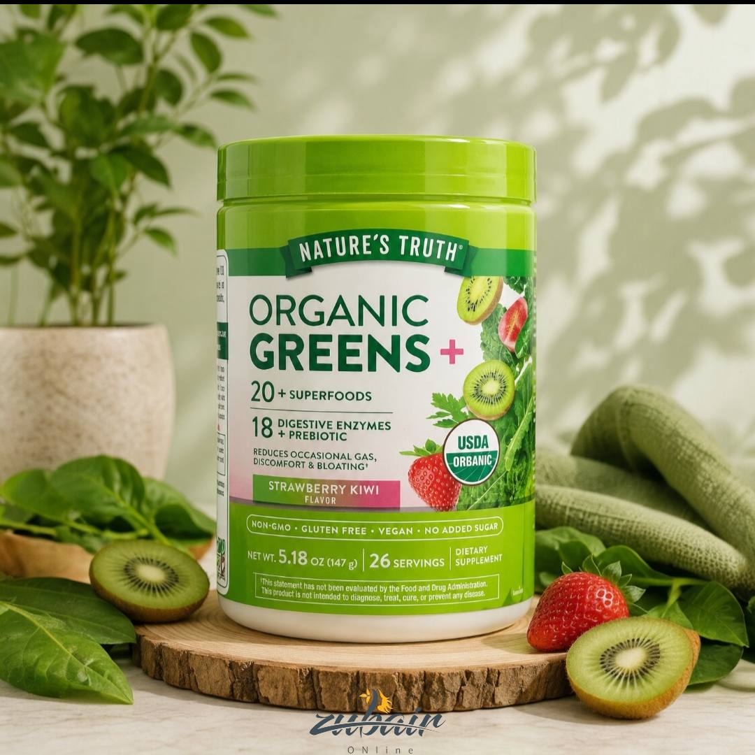 بودرة الخضار العضوية نيتشرز تروث – Nature’s Truth Organic Greens+ Strawberry Kiwi