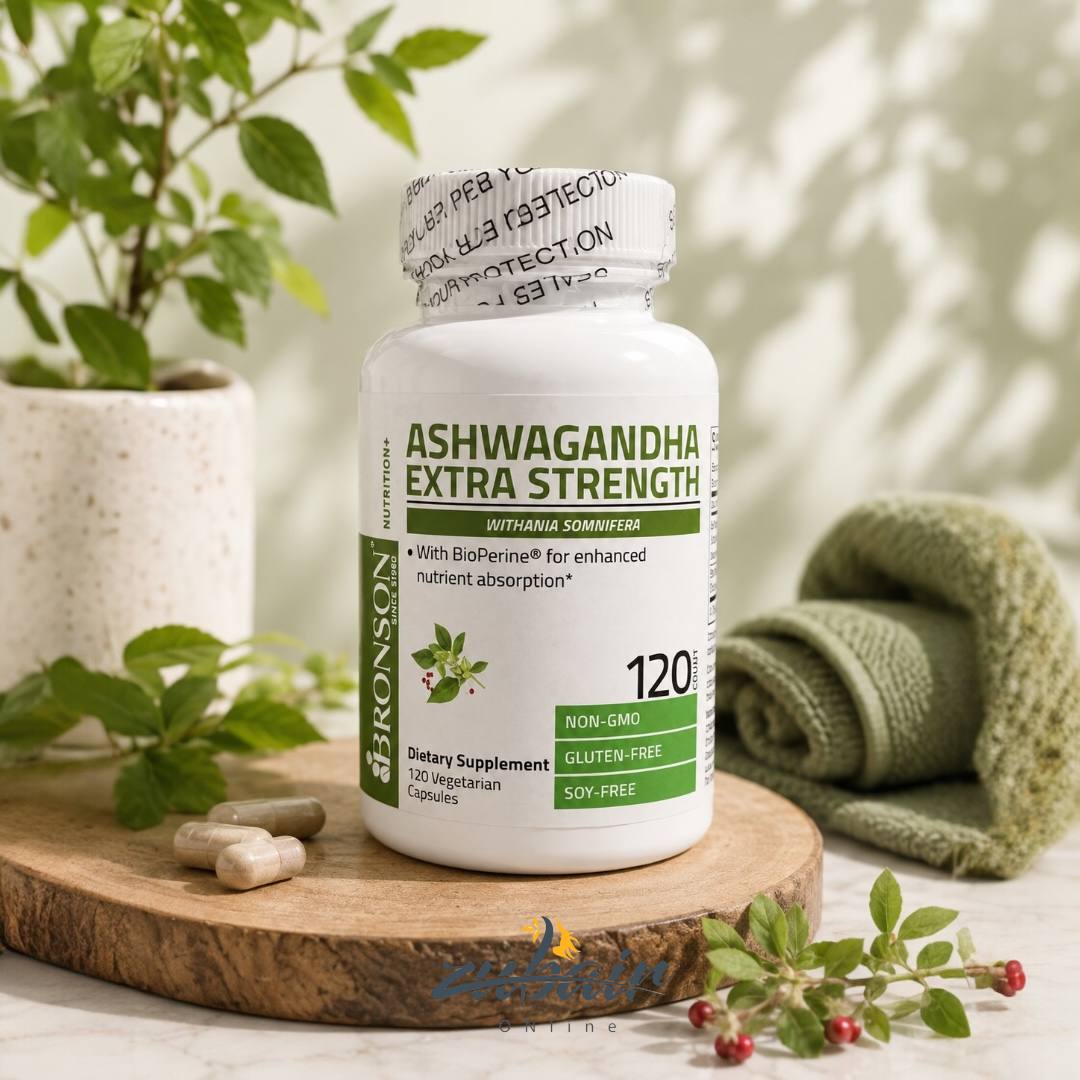 أشواغاندا اكسترا سترينث – Bronson Ashwagandha Extra Strength 120 Capsules