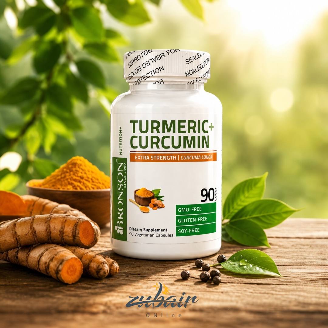 تيرمريك + كركمين اكسترا سترينث – Bronson Turmeric + Curcumin Extra Strength 90 Capsules