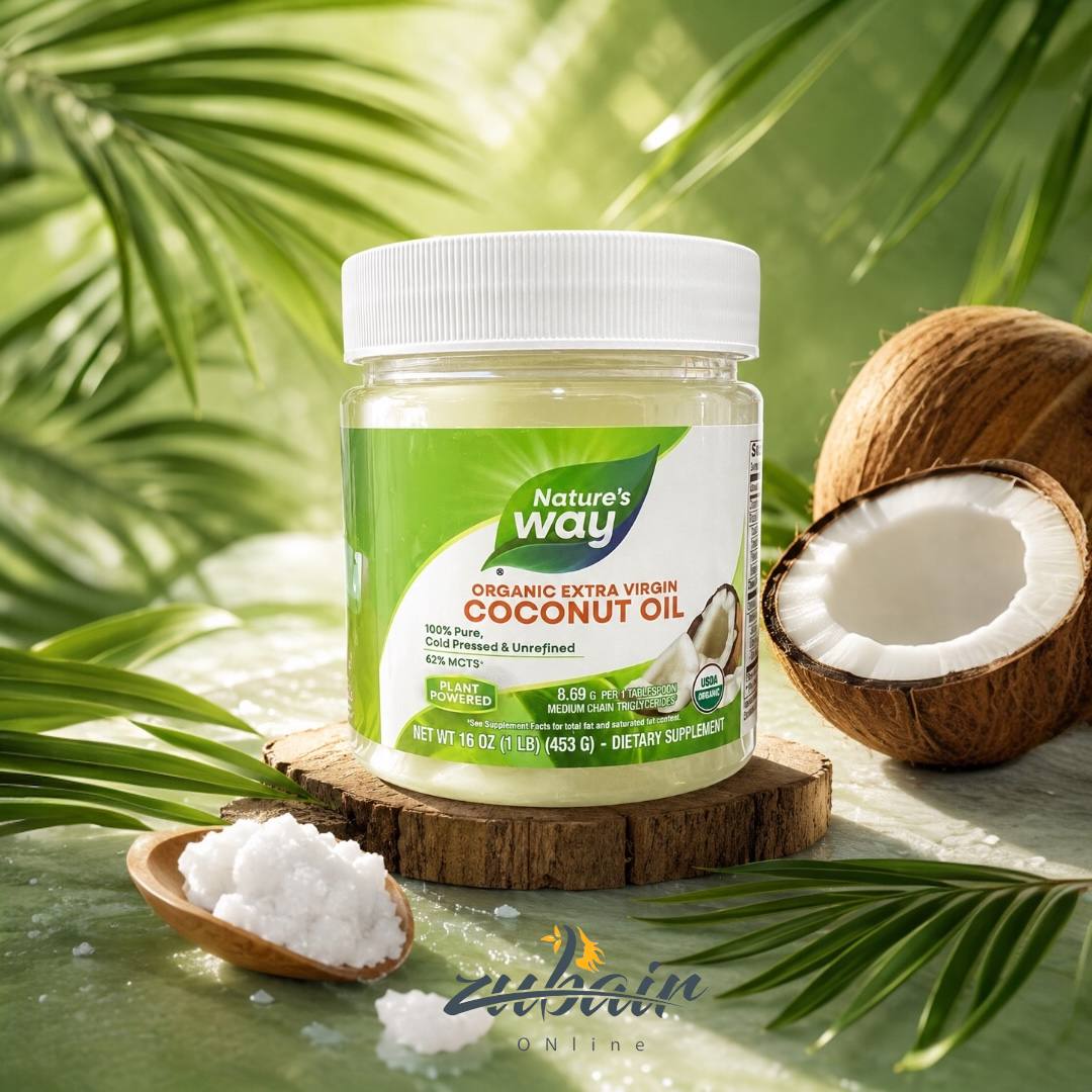 زيت جوز الهند العضوي نجرال وي – Nature’s Way Organic Extra Virgin Coconut Oil