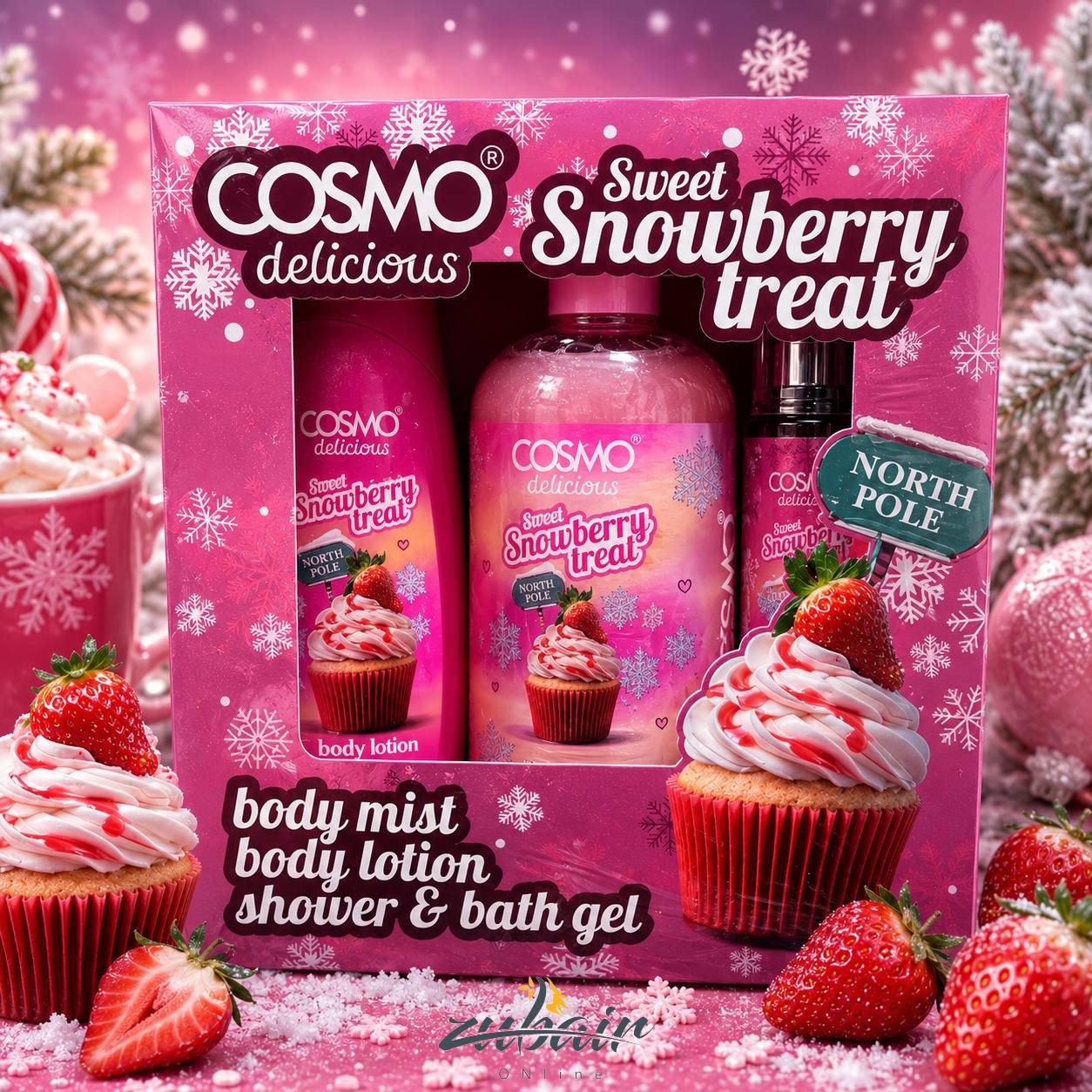مجموعة سويت سنوبيري تريت – COSMO Delicious Sweet Snowberry Treat Gift Set