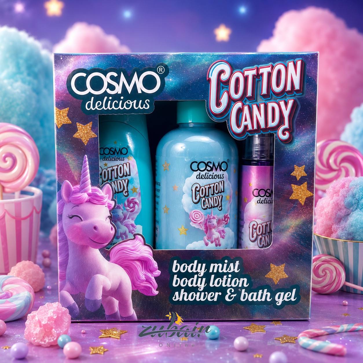 مجموعة كوتن كاندي – COSMO Delicious Cotton Candy Gift Set