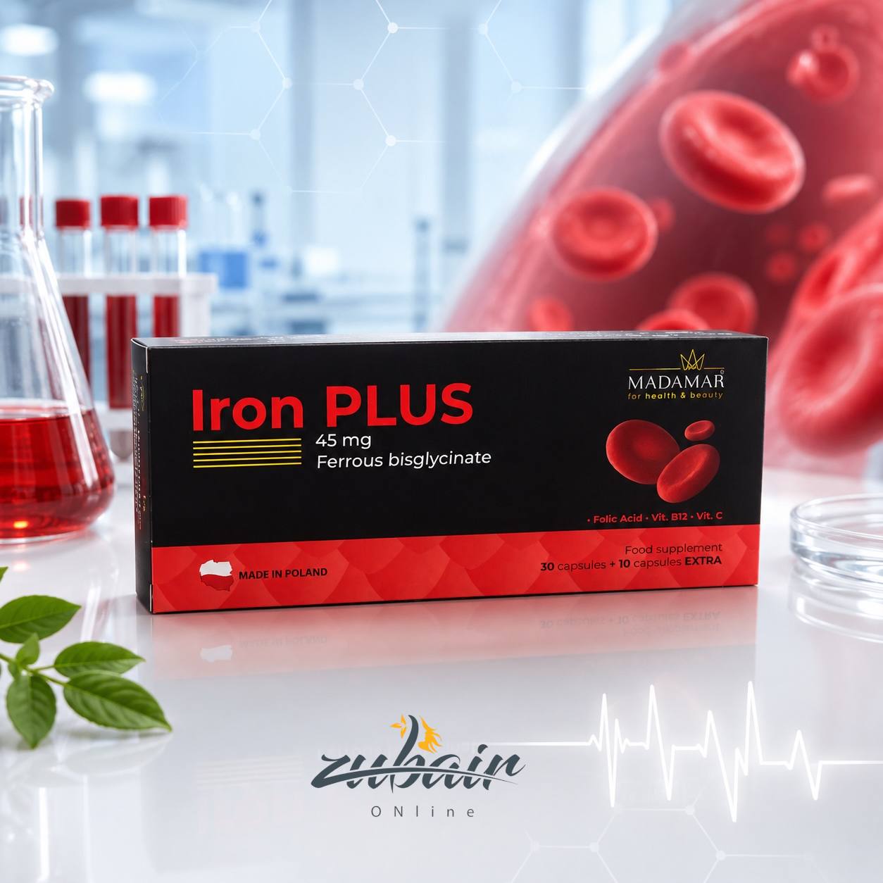 ايرون بلس - Iron PLUS 45mg Ferrous Bisglycinate