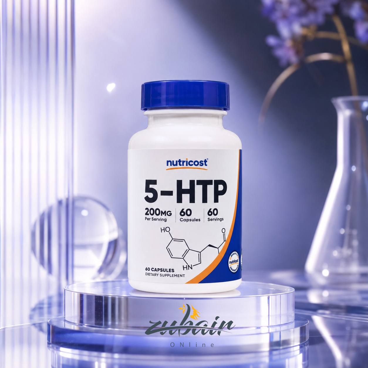 نيوتريكوست 5-HTP 200mg – Nutricost 5-HTP (60 Capsules)