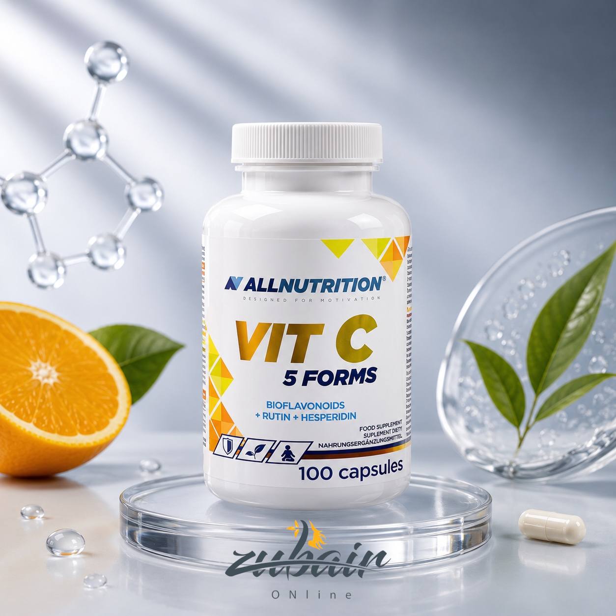 فيتامين C بخمس مصادر – ALLNUTRITION VIT C 5 FORMS (100 Capsules)