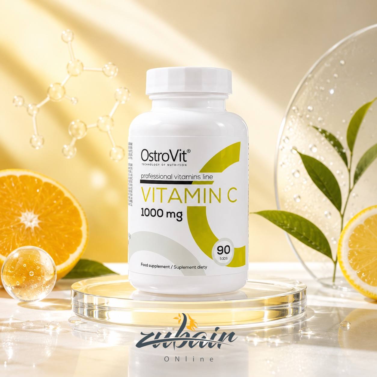 فيتامين C 1000 ملغ – OstroVit Vitamin C 1000 mg (90 Tablets)